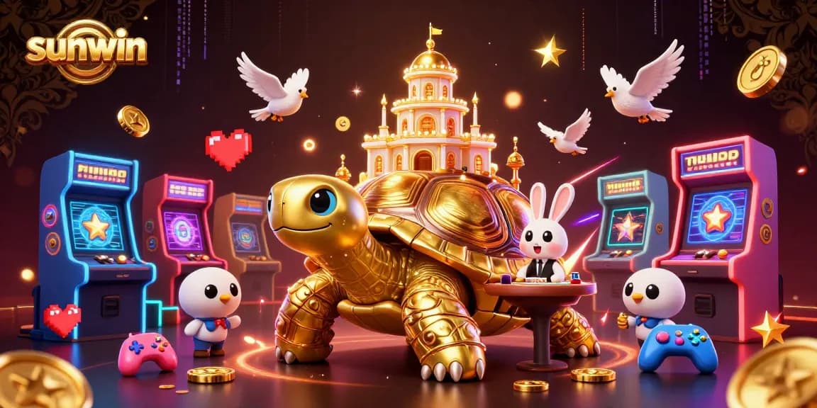 Win big at sunwin with a spectacular casino illustration showcasing exciting gaming elements.