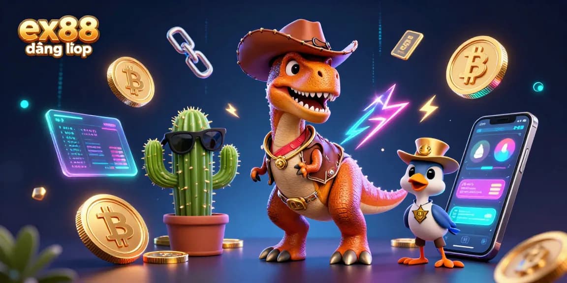 Engage in ex88 đăng nhập for a thrilling gaming experience with vibrant 3D characters and crypto visuals