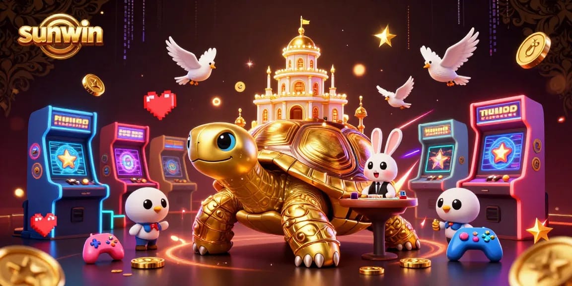 Win big at sunwin with a spectacular casino illustration showcasing exciting gaming elements.