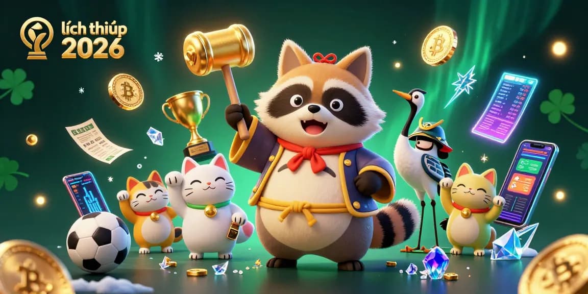 Experience the excitement of lịch thi đấu wc 2026 with vibrant characters and casino elements in this thrilling illustration.