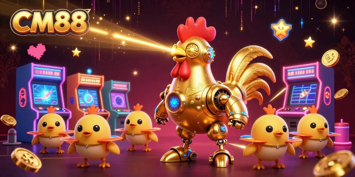 Engage in thrilling gaming experiences at CM88 with vibrant visuals and diverse game elements.