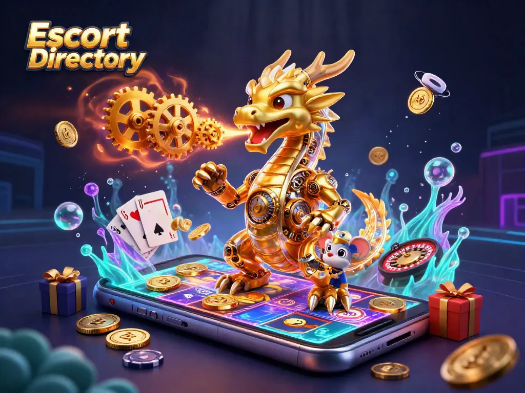 Experience thrill with the Escort Directory featuring vibrant gaming elements and a playful atmosphere.