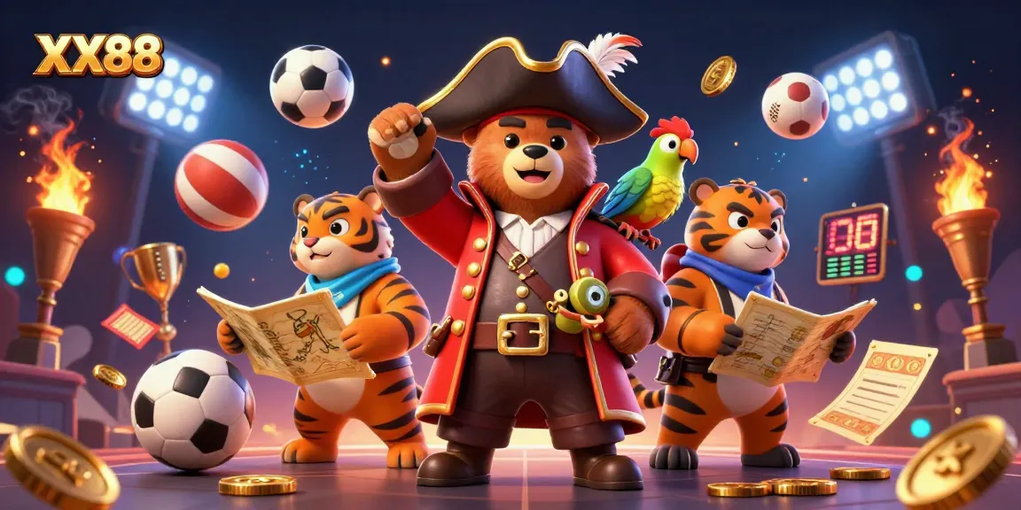 Experience thrilling sports betting adventures with XX88, featuring vibrant 3D characters and dynamic game elements.