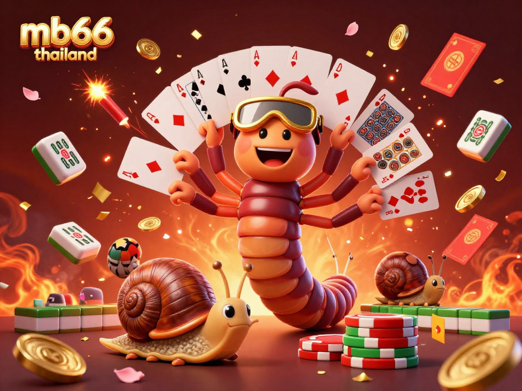 Experience thrilling gameplay with mb66 thailand featuring a lively casino scene full of action and celebration.
